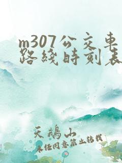 m307公交车路线时刻表