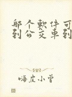 哪个软件可以看到公交车到哪了