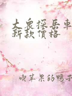 大众探岳车型 新款价格