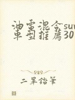 油电混合suv车型推荐30万左右