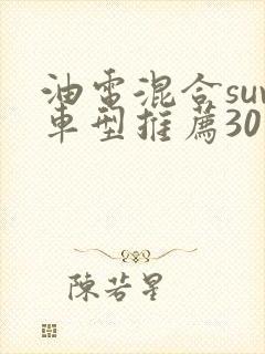油电混合suv车型推荐30万左右
