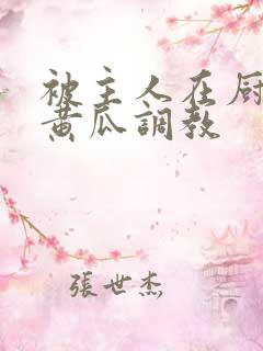 被主人在厨房用黄瓜调教