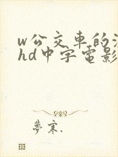 w公交车的激情hd中字电影