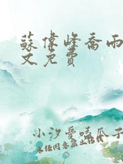 苏伟峰乔雨珊全文免费