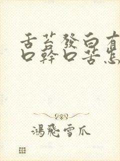 舌苔发白有齿痕口干口苦怎么回事