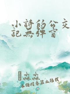 小诗的公交车日记无弹窗