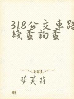 318公交车路线查询查