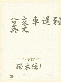 公交车迟到了的英文