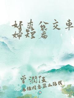 好爽公交车上少妇短篇
