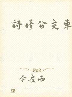 诗晴公交车小说