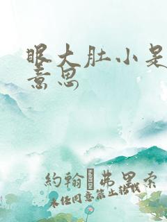 眼大肚小是什么意思