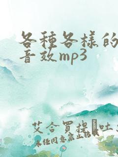 各种各样的声音音效mp3