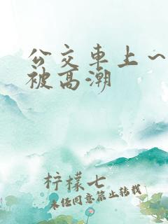 公交车上～嗯啊被高潮
