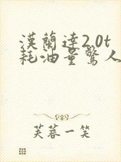 汉兰达2.0t耗油量惊人