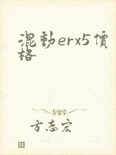 混动erx5价格