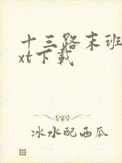 十三路末班车txt下载