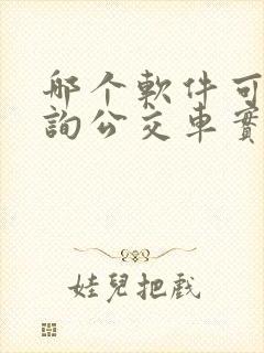 哪个软件可以查询公交车实时位置