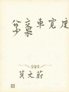 公交车宽度是多少米