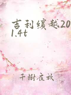 吉利缤越20款1.4t