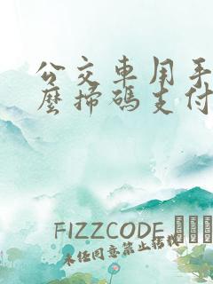 公交车用手机怎么扫码支付