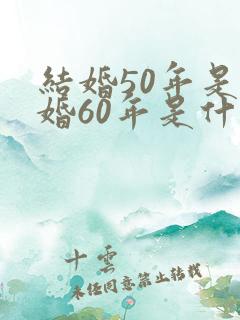 结婚50年是金婚60年是什么婚