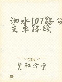 泗水107路公交车路线