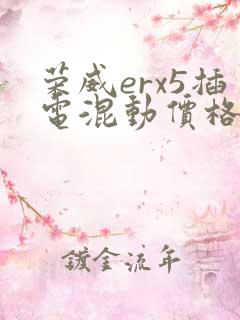 荣威erx5插电混动价格
