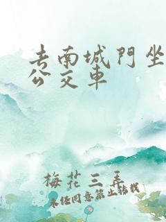 去南城门坐几路公交车