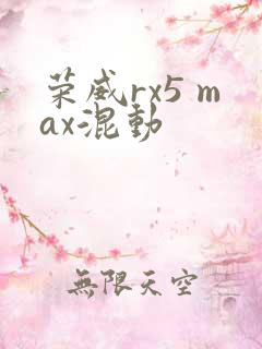 荣威rx5 max混动