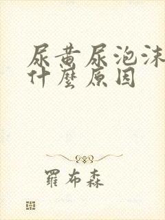 尿黄尿泡沫多是什么原因