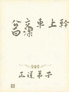 公交车上干少妇白洁