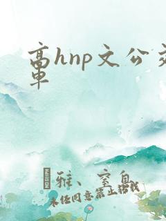 高hnp文公交车