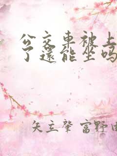 公交车被上高潮了还能坐吗小说