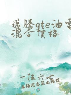 迈腾gte油电混合价格