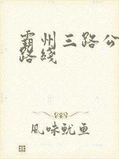 霸州三路公交车路线