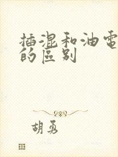 插混和油电混动的区别