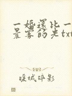 一婚还比一婚高晨雾的光txt