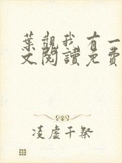 叶观我有一剑全文阅读免费