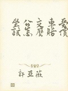 坐公交车受伤了该怎么赔偿