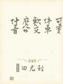 什么软件可以查看公交车实时位置