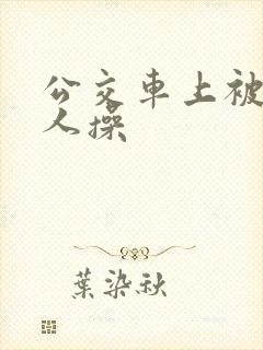 公交车上被陌生人操
