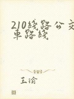 210线路公交车路线