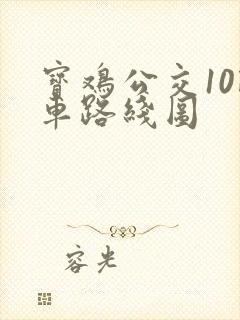 宝鸡公交10路车路线图