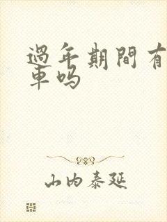 过年期间有公交车吗