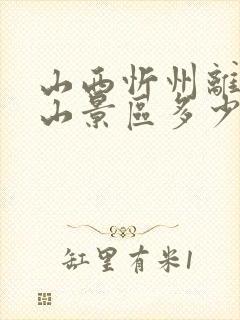 山西忻州离五台山景区多少公里