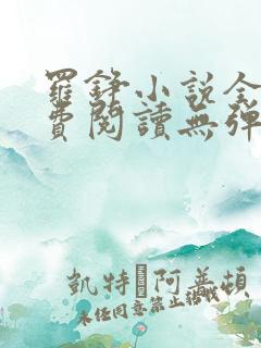 罗铮小说全文免费阅读无弹窗