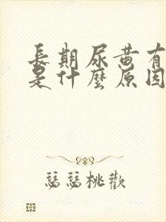 长期尿黄有泡沫是什么原因