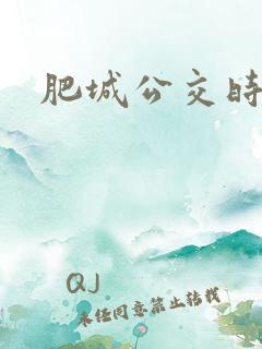 肥城公交时刻表