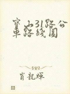 宝山31路公交车路线图
