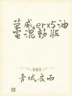 荣威erx5油电混动版